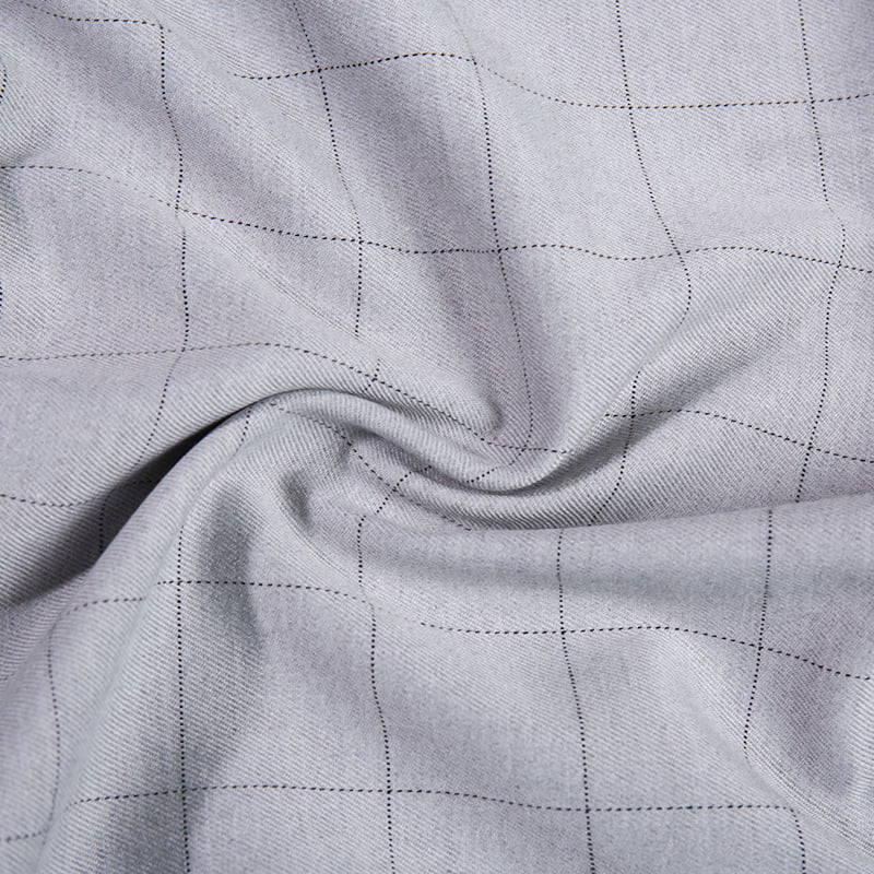 FX54237 conceptions personnalisées en polyester Viscose Vérifier la combinaison tissu avec du spandex pour les uniformes