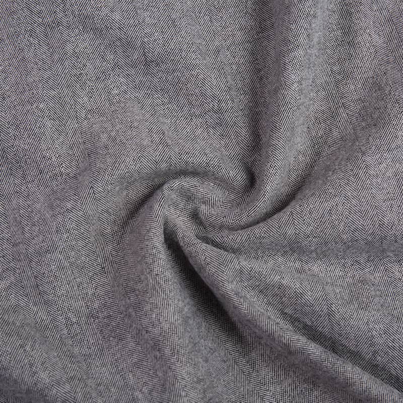 FX54869 Herringbone Design Heavy Weight Poly Viscose Wool Cashmere Blend Fabric pour le costume
